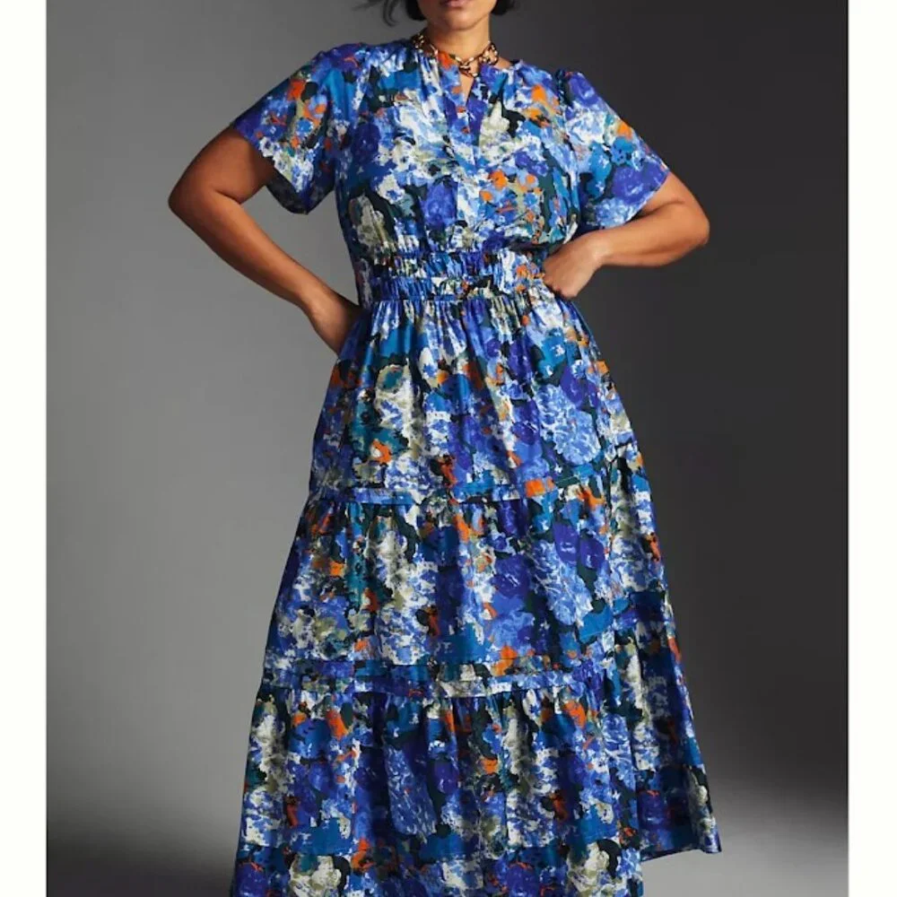 Anthropologie The Somerset Maxi Dress 1X - Picture 3 of 10